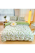 Green Floral Comforter Bedding Set