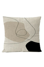 Black Geometric Pillow Cover