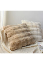 Thick Cream Plush Pillow Case