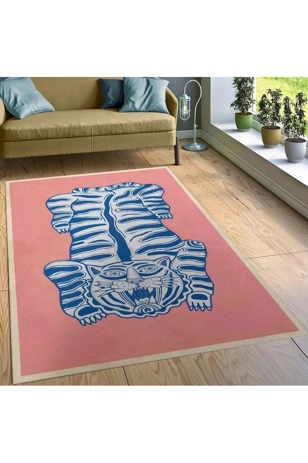 Wild Tiger Jungle Art Rug