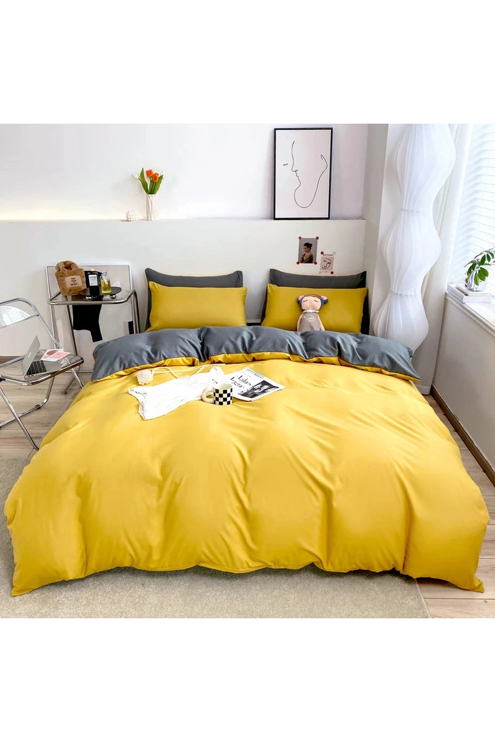 Cozy Solid Color Bedding Set