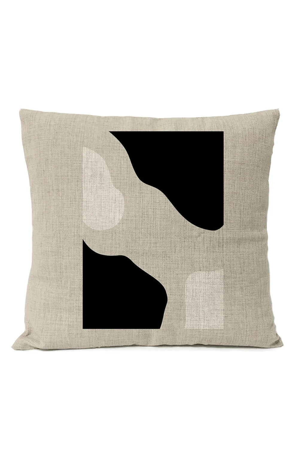 Black Geometric Pillow Cover