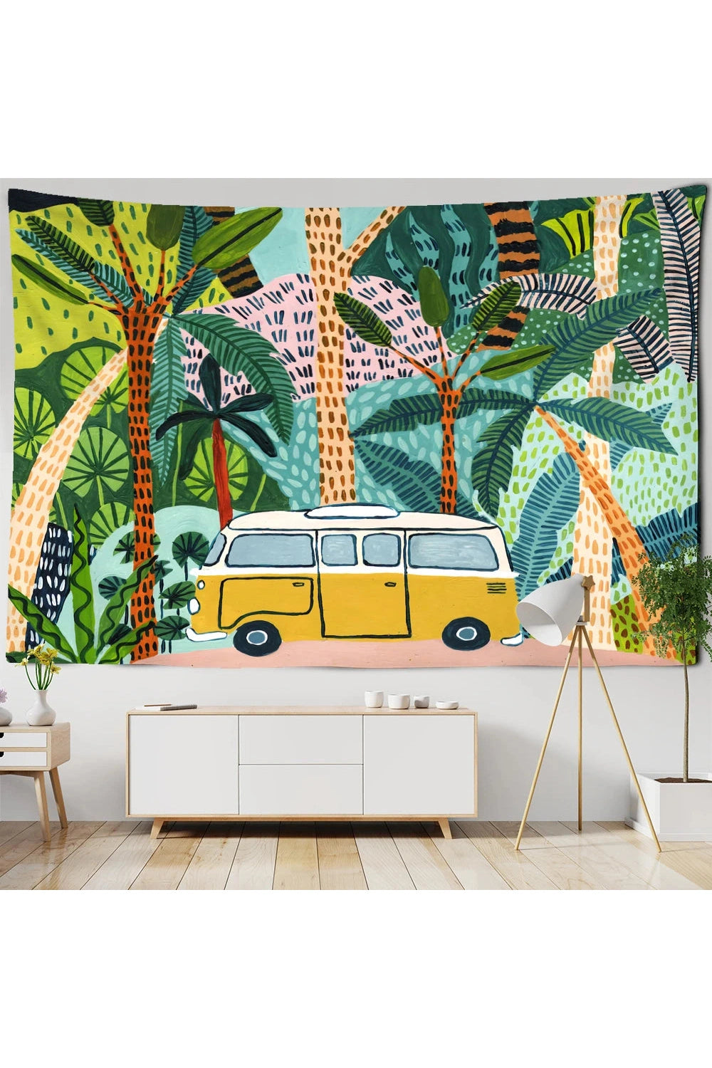 Tropical Adventure Van Tapestry