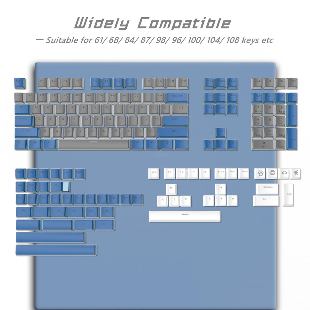 Backlit Pudding Keycaps