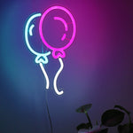 Double Balloon Neon Sign