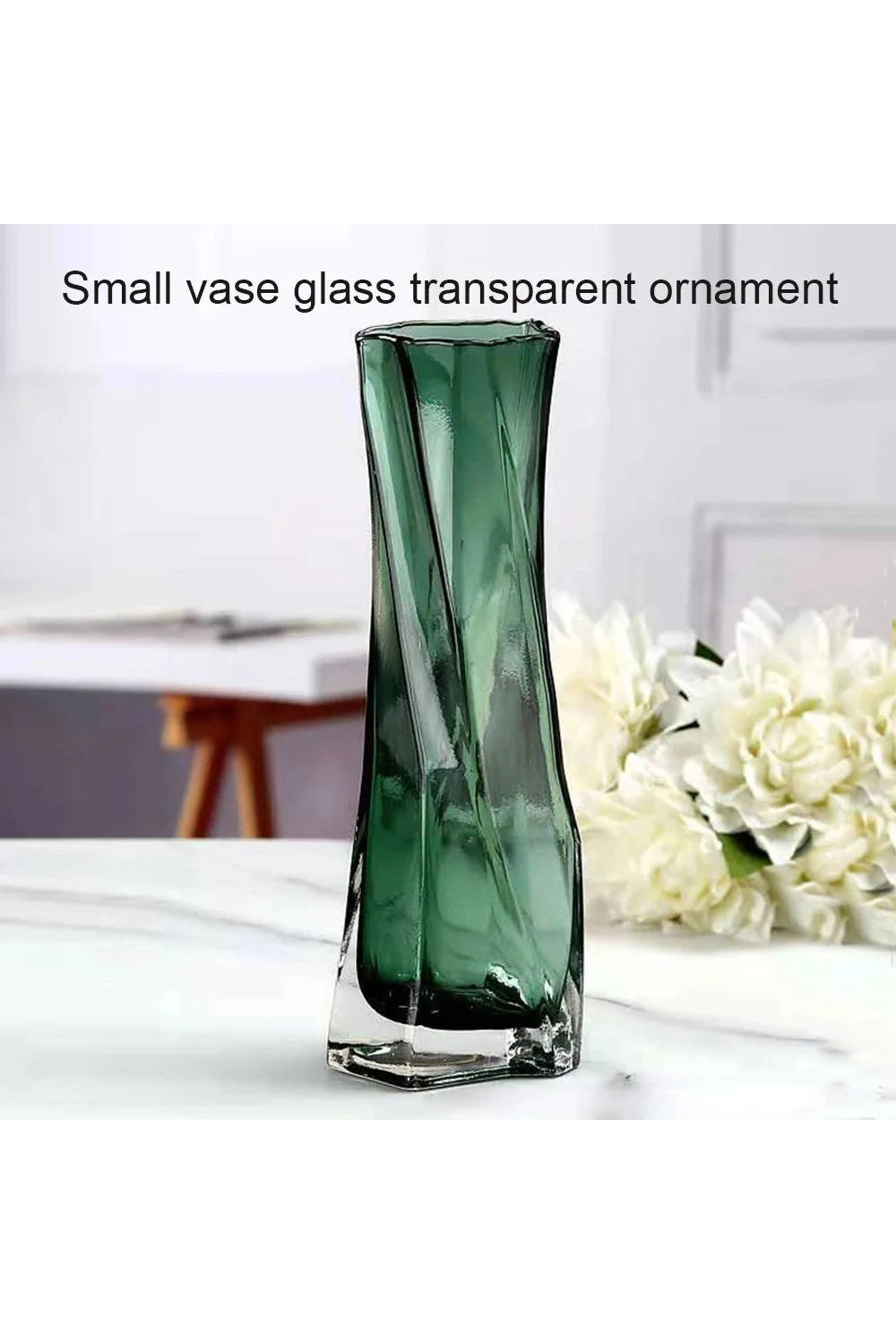 Twisted Art Glass Vase