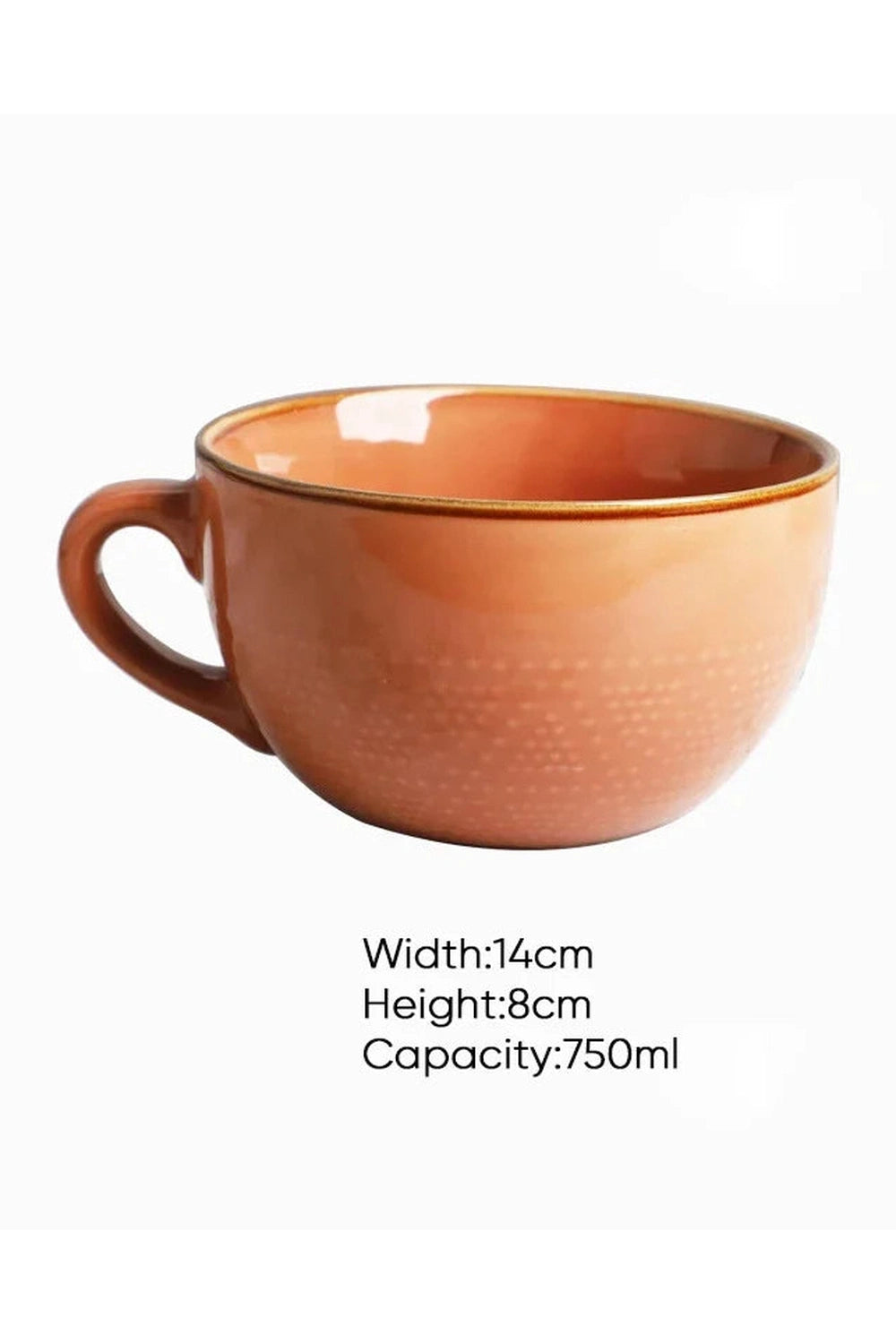 Large Ceramic Breakfast Cup