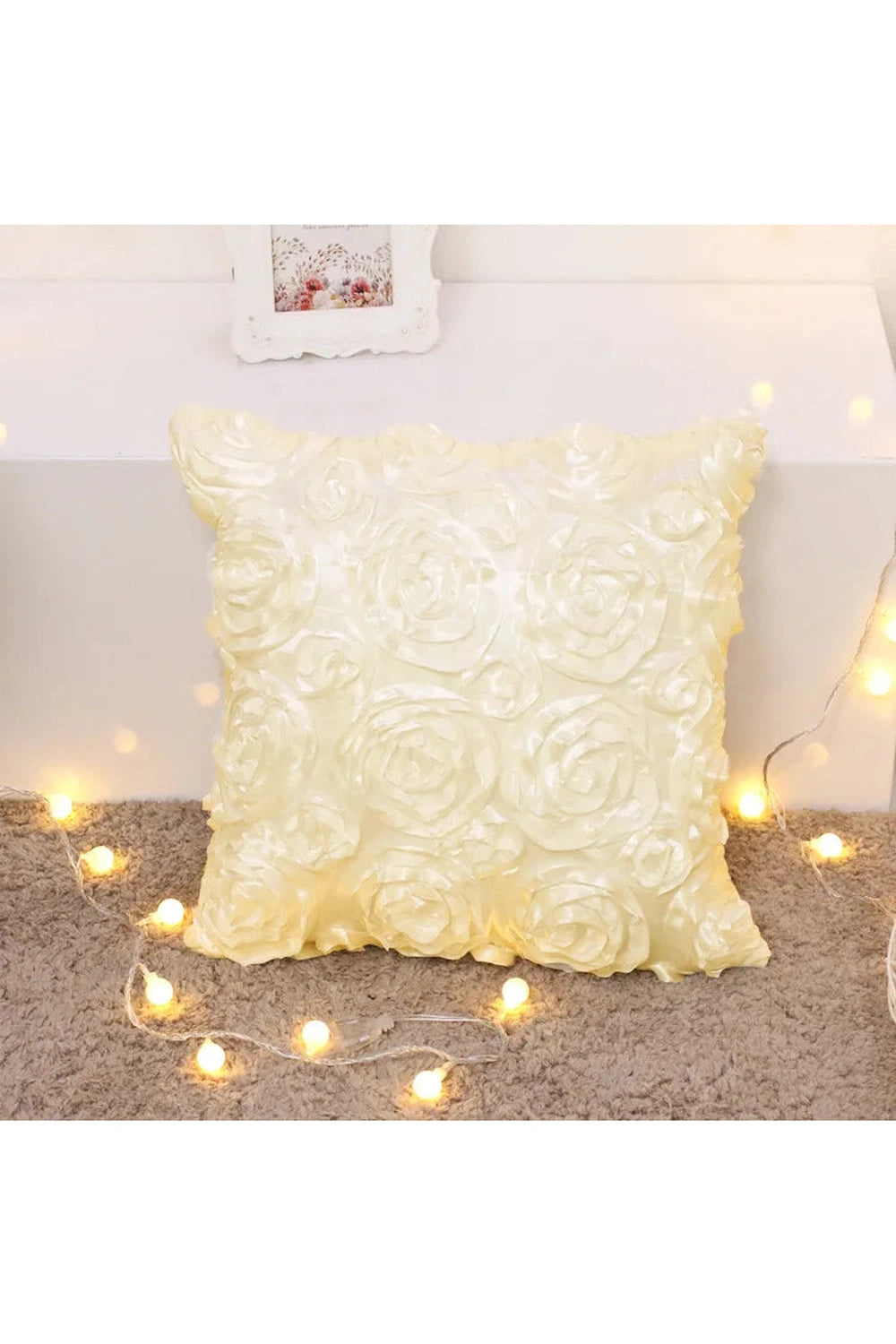 Romantic 3D Rose Pillow Case