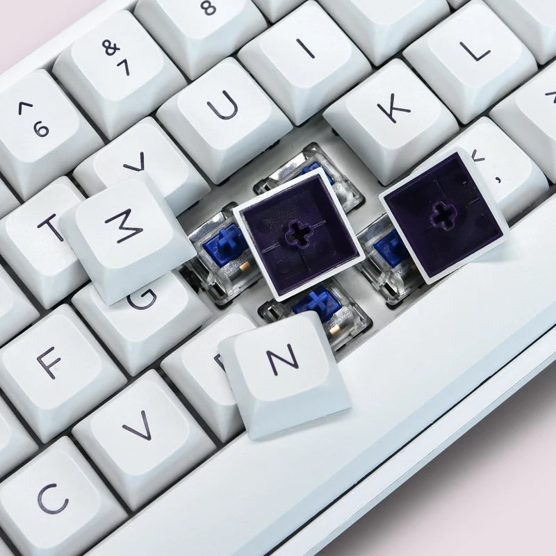 Purple White ISA Keycaps