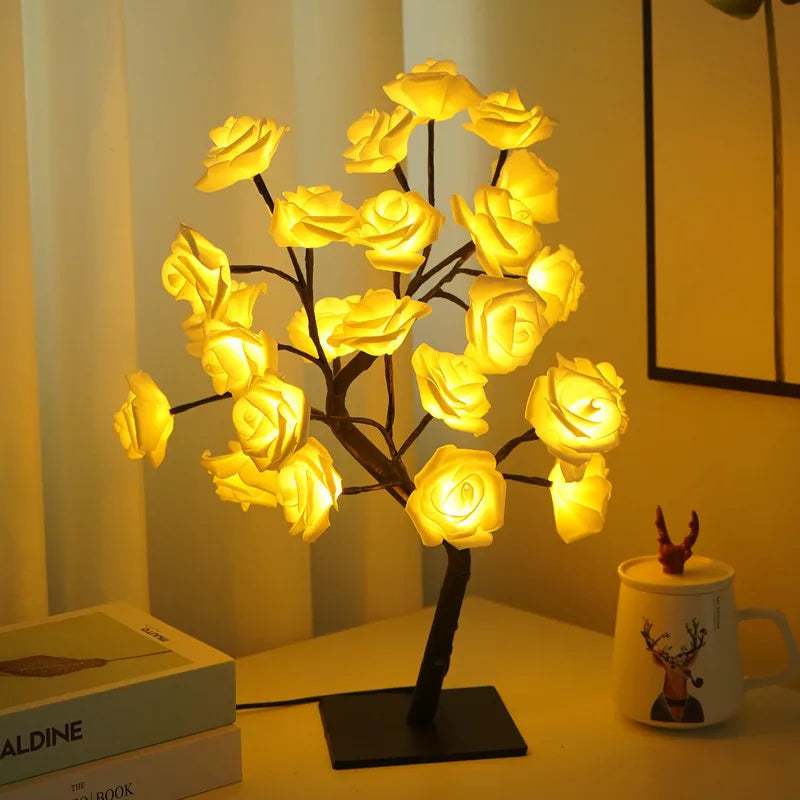 Blossoming Rose Tree Lamp