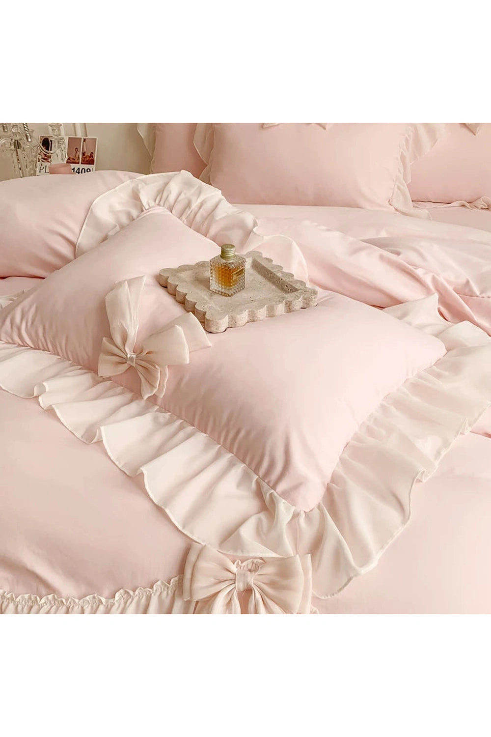 Chiffon Lace Romantic Bedding Set