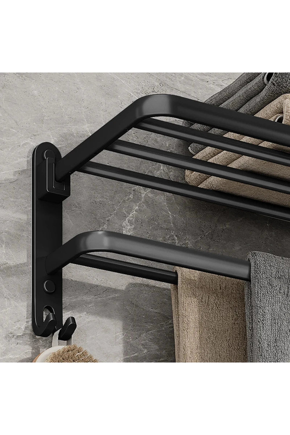 Industrial Style Towel Shelf