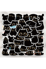 Kawaii Black Cat Stickers