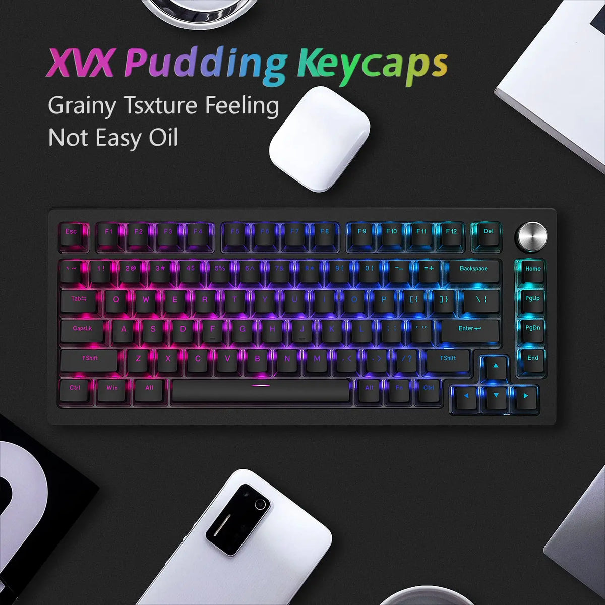 Black Pudding Gamer Keycaps