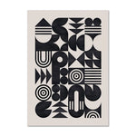 Geometric Monochrome Canvas Poster