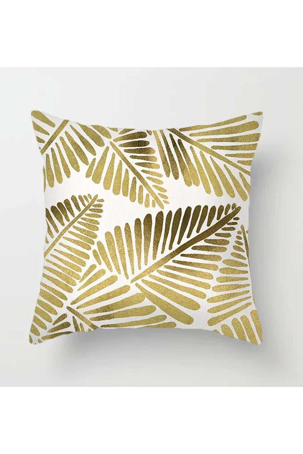 Fall Decor Yellow Leaf Polyester Pillow Case