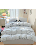 Striped Linen Bedding Set