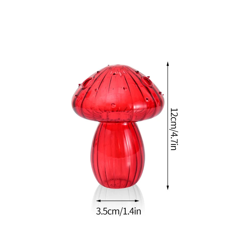 Whimsical Mushroom Glass Vases