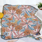 Floral Serenity Tapestry Throw Blanket