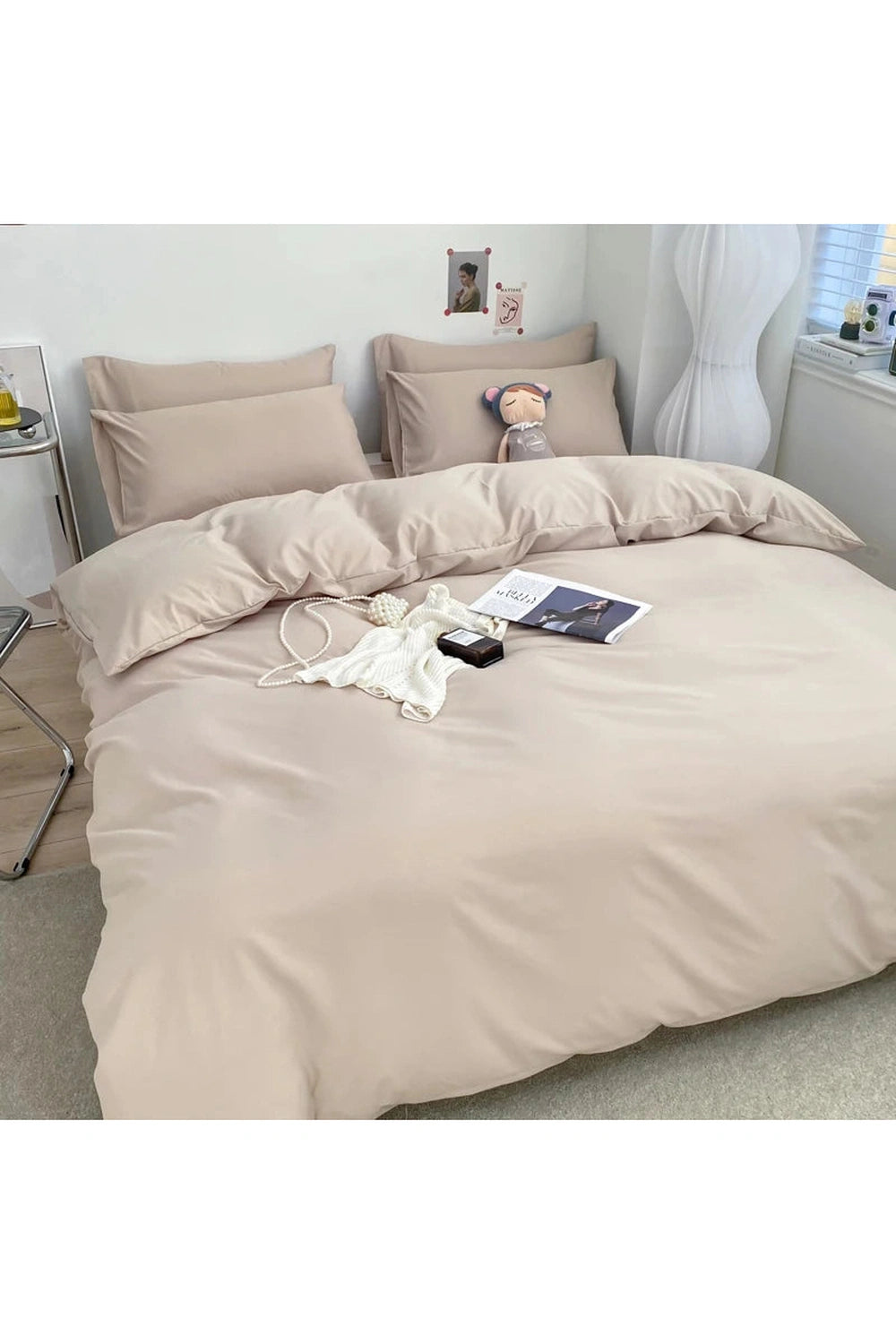 Cozy Solid Color Bedding Set