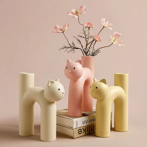 Cute Cathead Vase