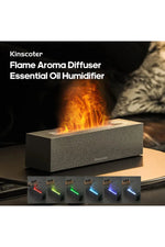 KINSCOTER Flame Aroma Diffuser Air Humidifier Ultrasonic Cool Mist Maker Fogger LED Essential Oil Flame Lamp Difusor