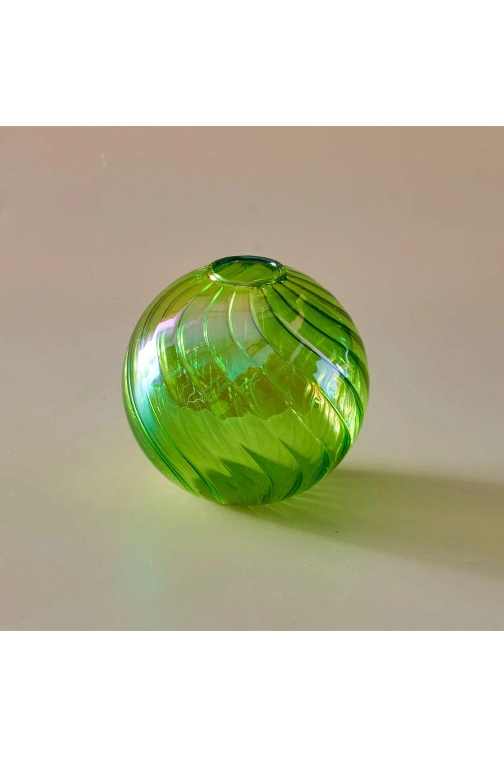 Iridescent Glass Ball Plant Vase