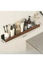 Bathroom shelves，wood towel bars no punching toilet storage shelf bathroom organizer and storage bathroom accessories towel rack