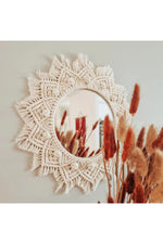 Boho Macrame Wall Hanging Mirror