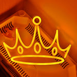 Yellow Crown Neon Sign