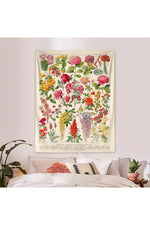 Vintage Botanical Garden Tapestry