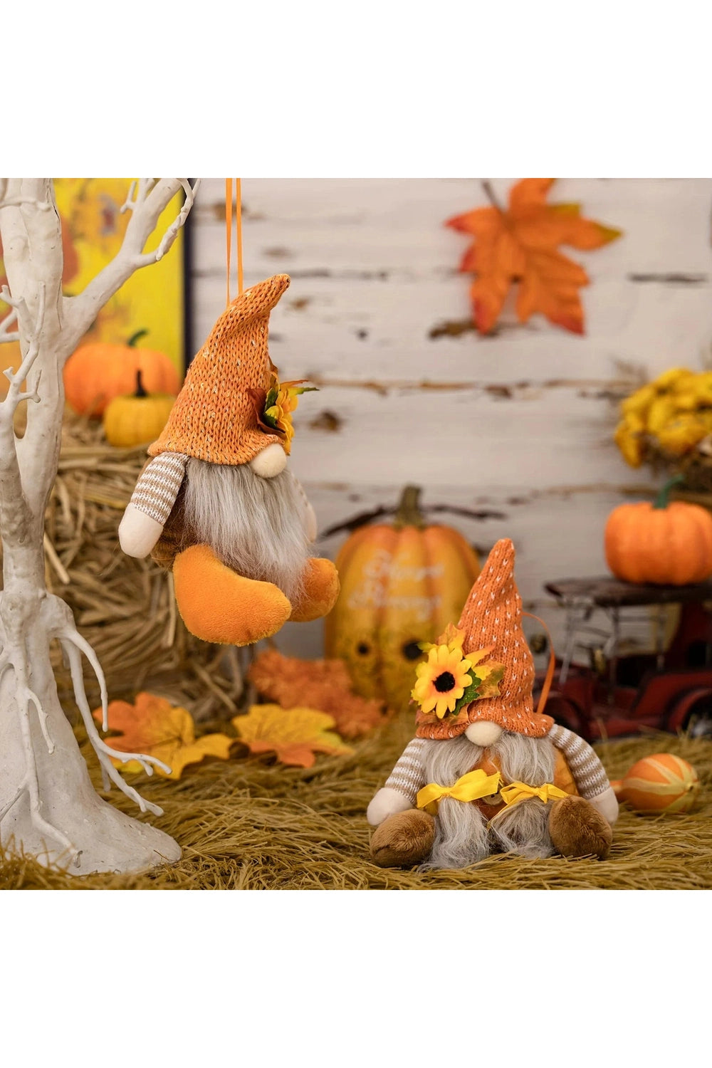 Autumn Harvest Gnome Pair