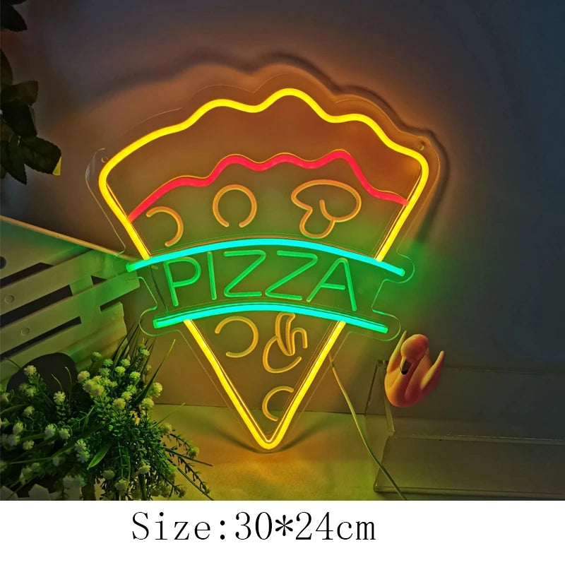 Neon Fast Food Signs