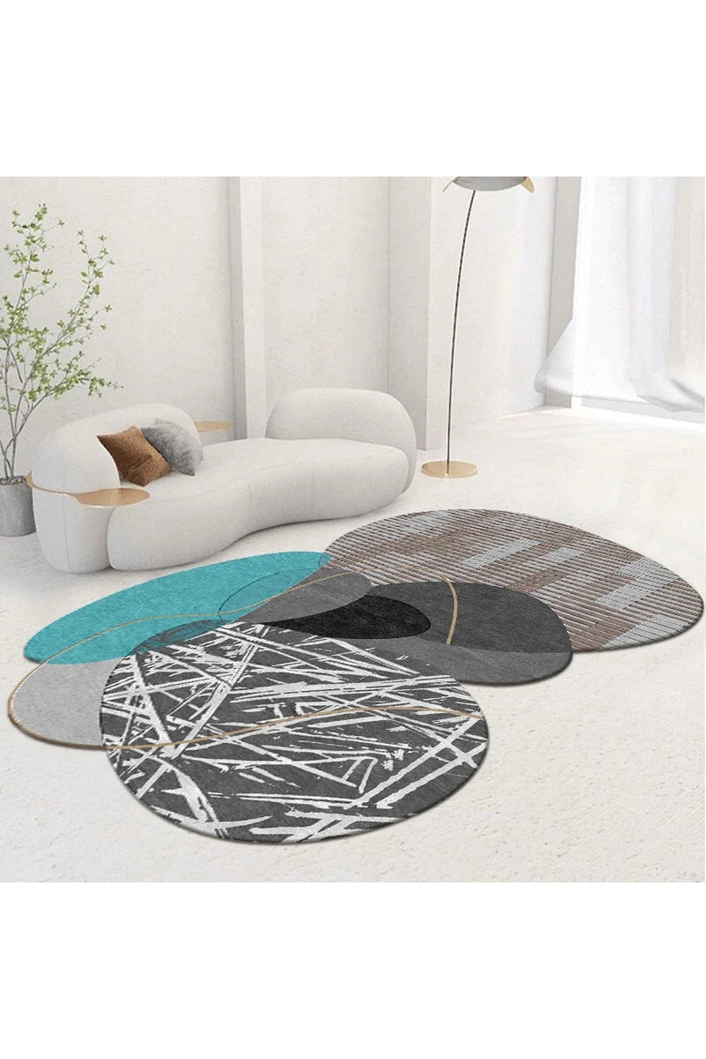 Abstract Geo Layers Rug