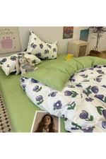 Floral Korean Romantic Bedding Set