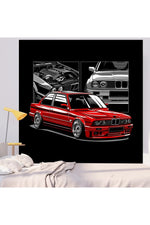 Retro JDM Legends Tapestry