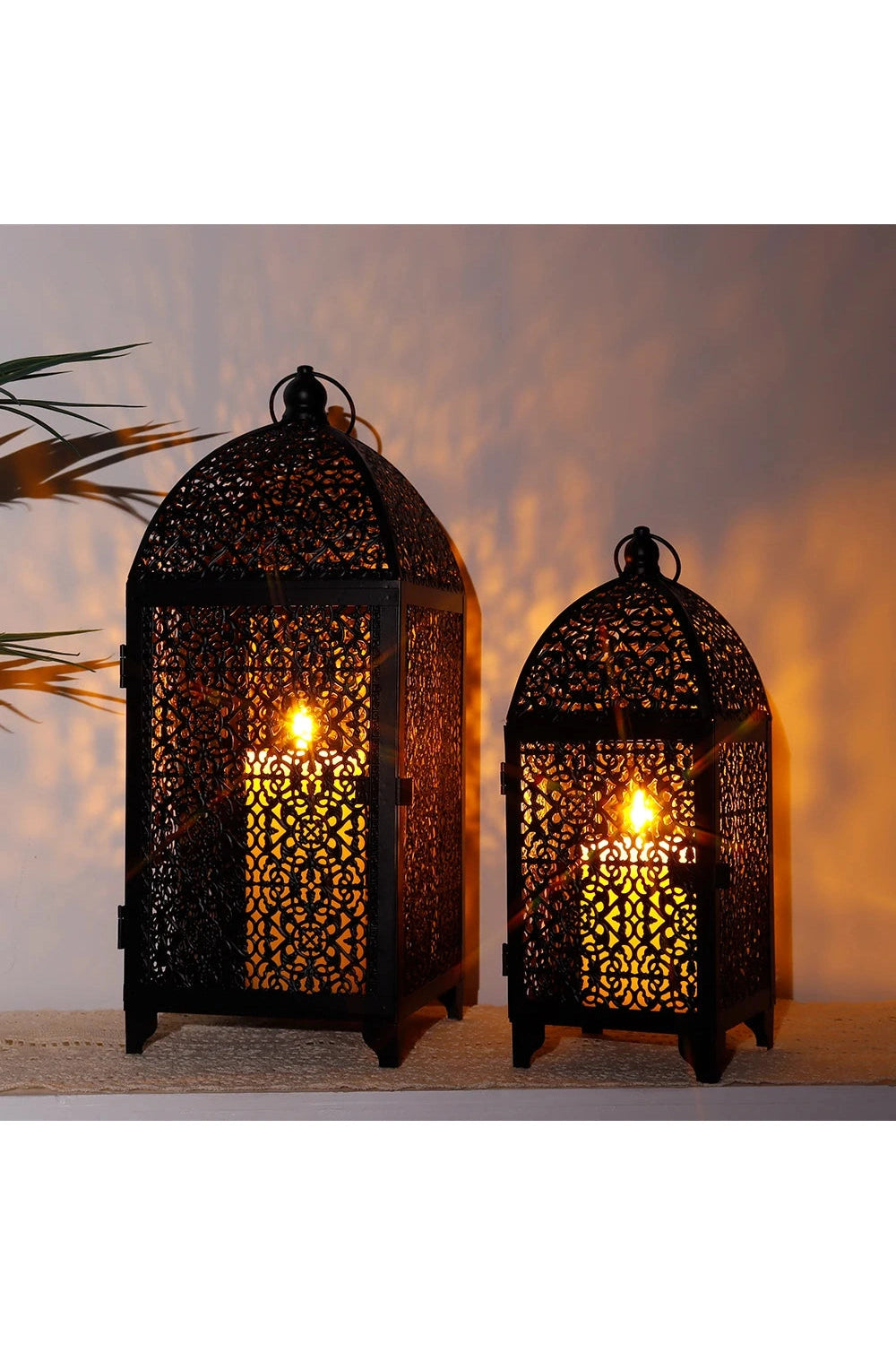 Decorative Black Metal Lantern