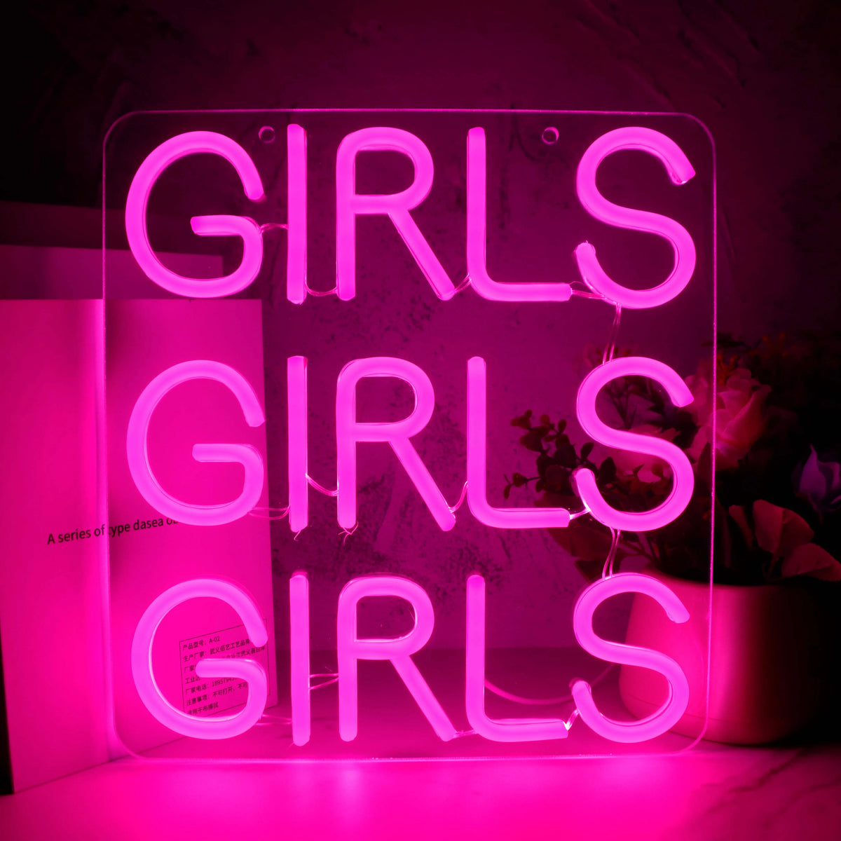 Neon-Girl-Power-Licht