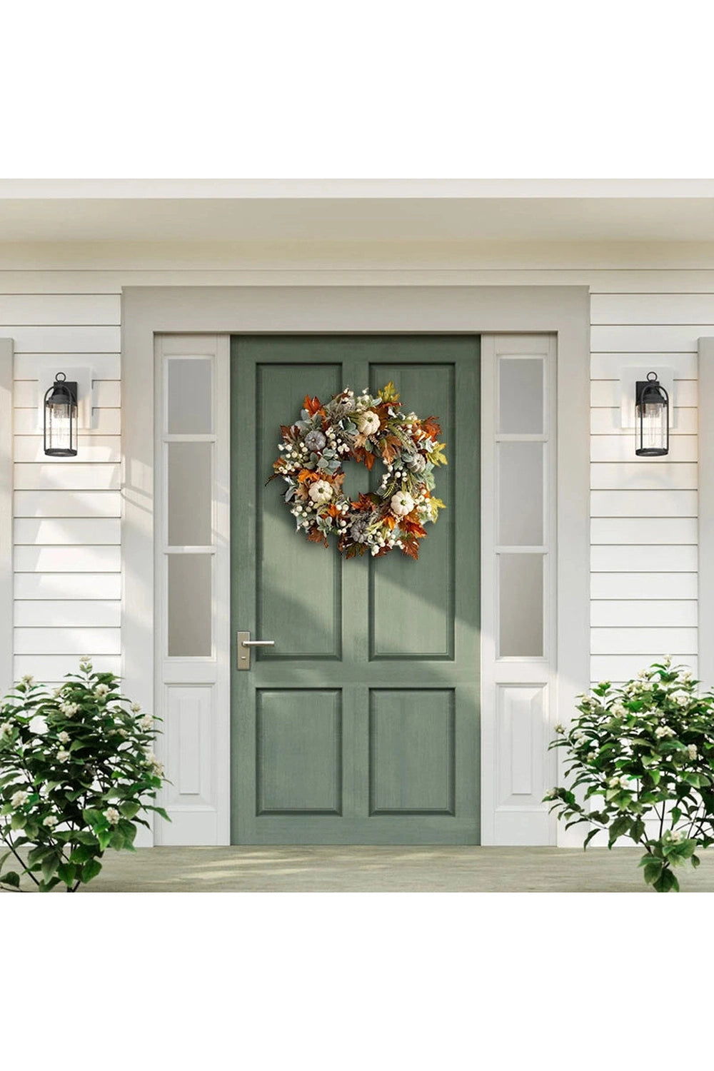 Halloween Harvest Pumpkin Wreath