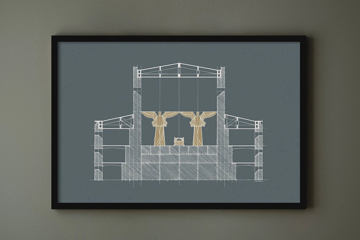 Solomon's Temple Sketches Canvas Poster