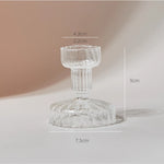 Crystal Aura Taper Candle Holders