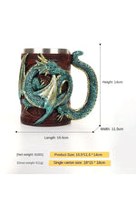 Dragon Resin Beer Goblet Cup