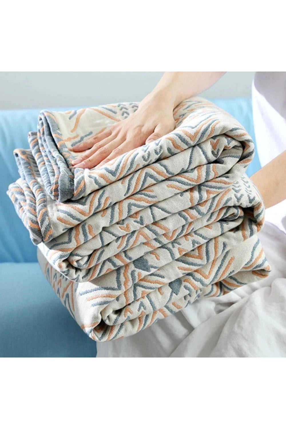 Geometric Boho Sofa Cover