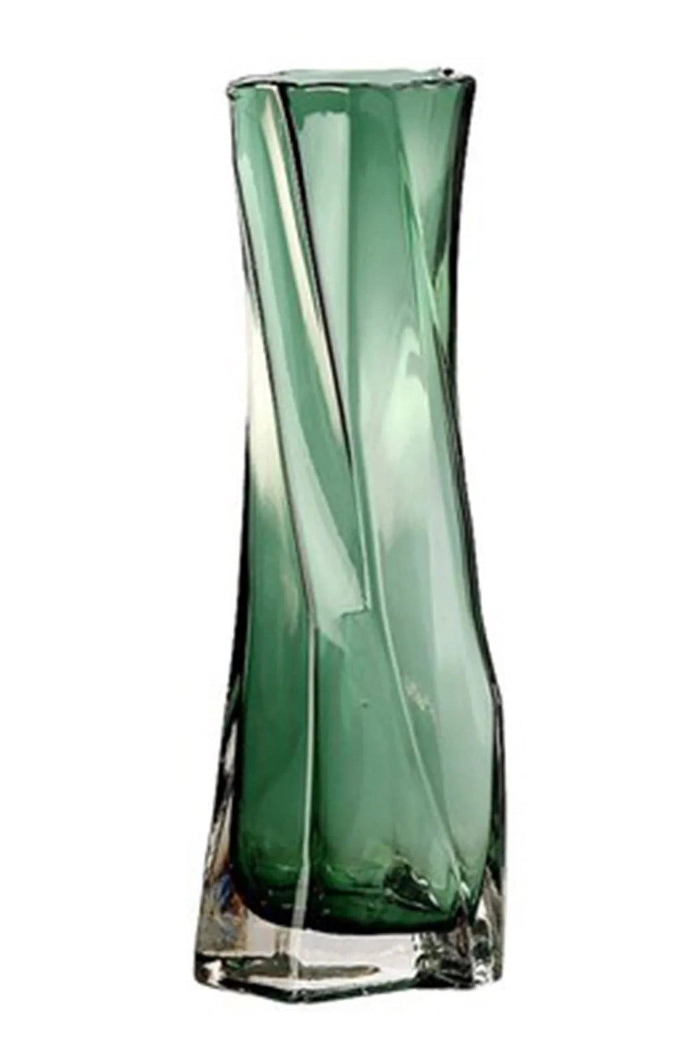 Twisted Art Glass Vase