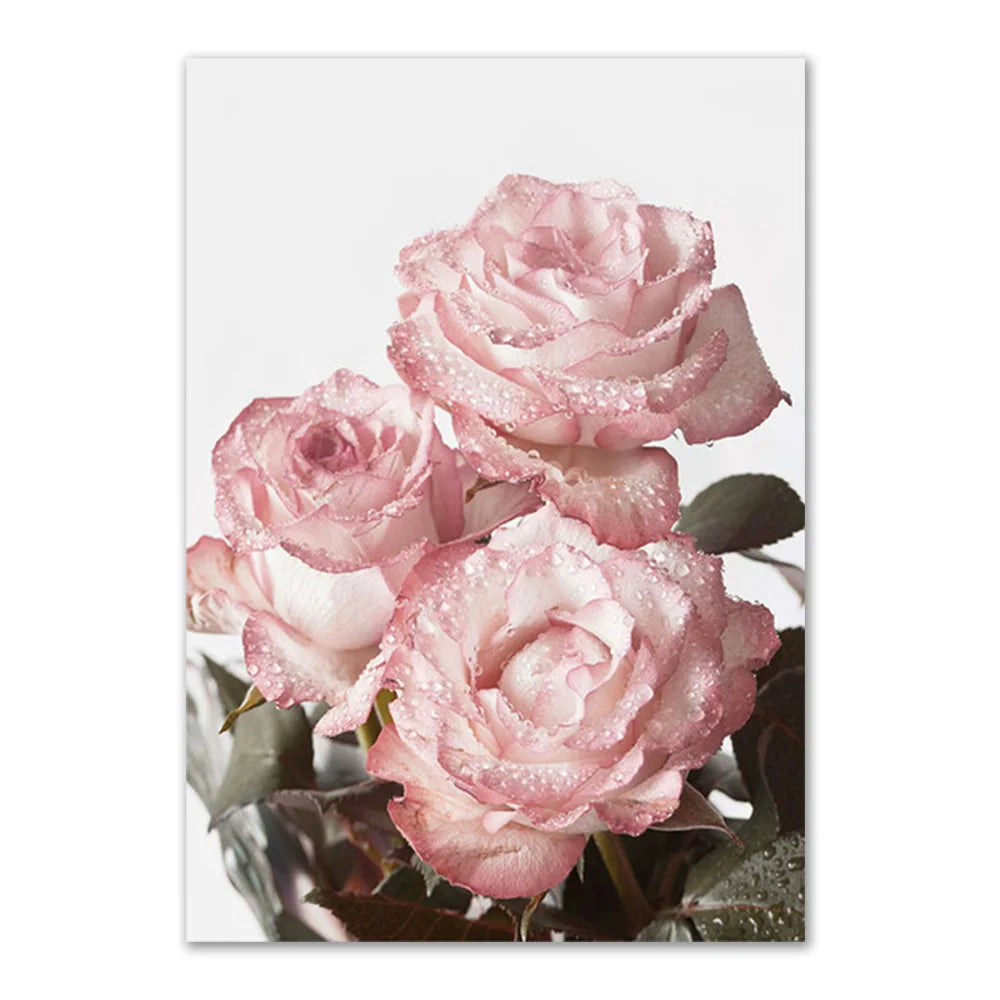 Pink Rose Canvas Poster