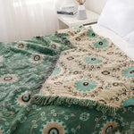 Bohemian Floral Medallion Blanket