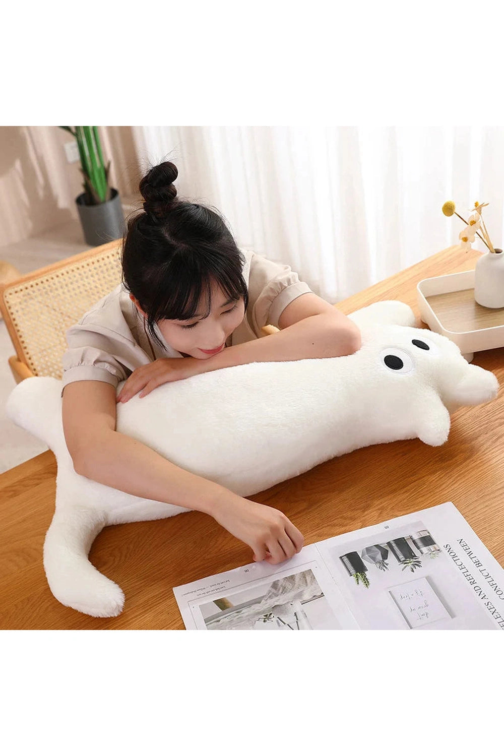 Cloud Kitty Cuddle Pillow