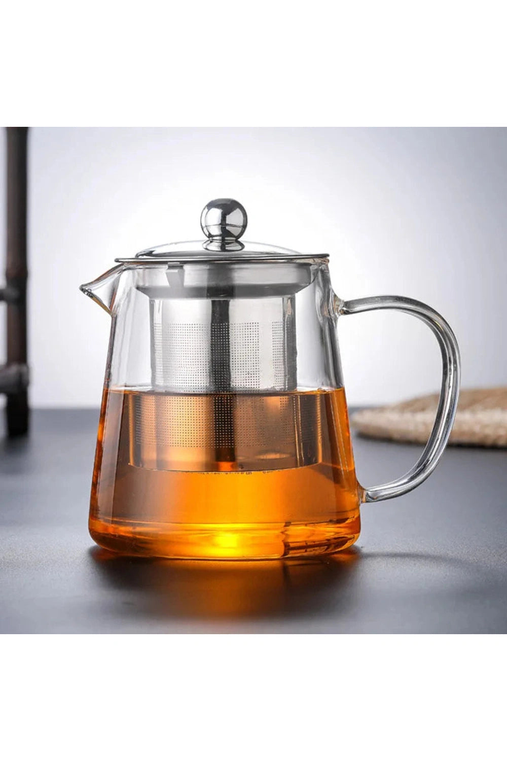 Stainless Infuser Glass Teapot