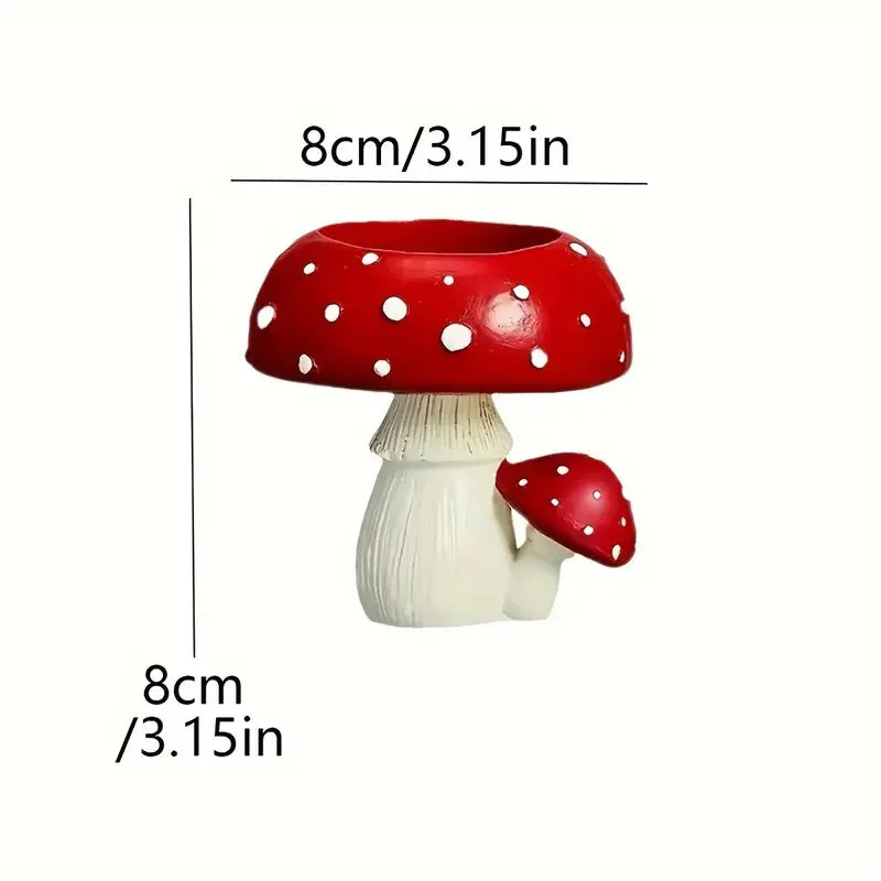 Goblincore Mushroom Candle Holder