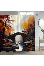 Japanese Birds Shower Curtain